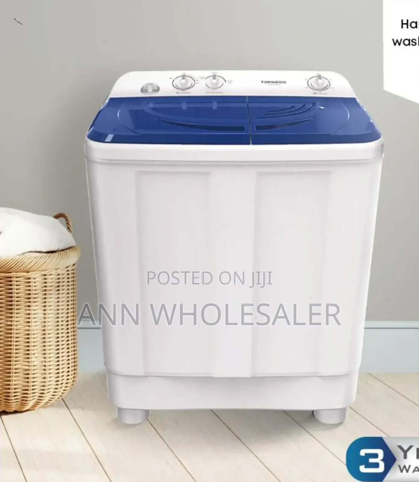 Tornado 7kg Twin Tub Washing Machine