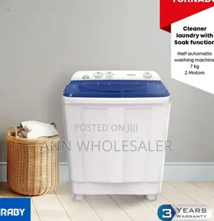 3 Years Warranty Tornado 7kg Twin Tub Washing Machine