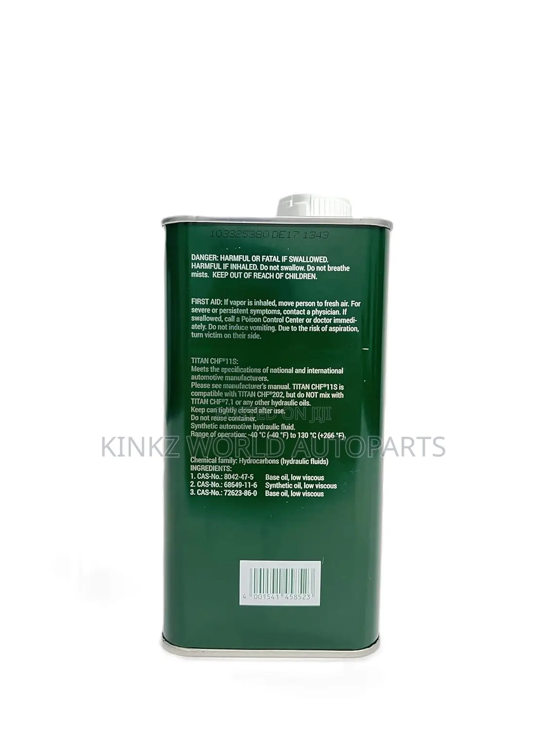 Fuchs Titan CHF 11s Central Hydraulic Power Steering Fluid