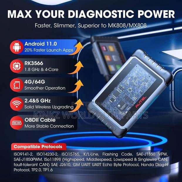 Autel Maxicom Mk808s Pro Bidirectional Car Diagnostic Tool - thumbnail 3