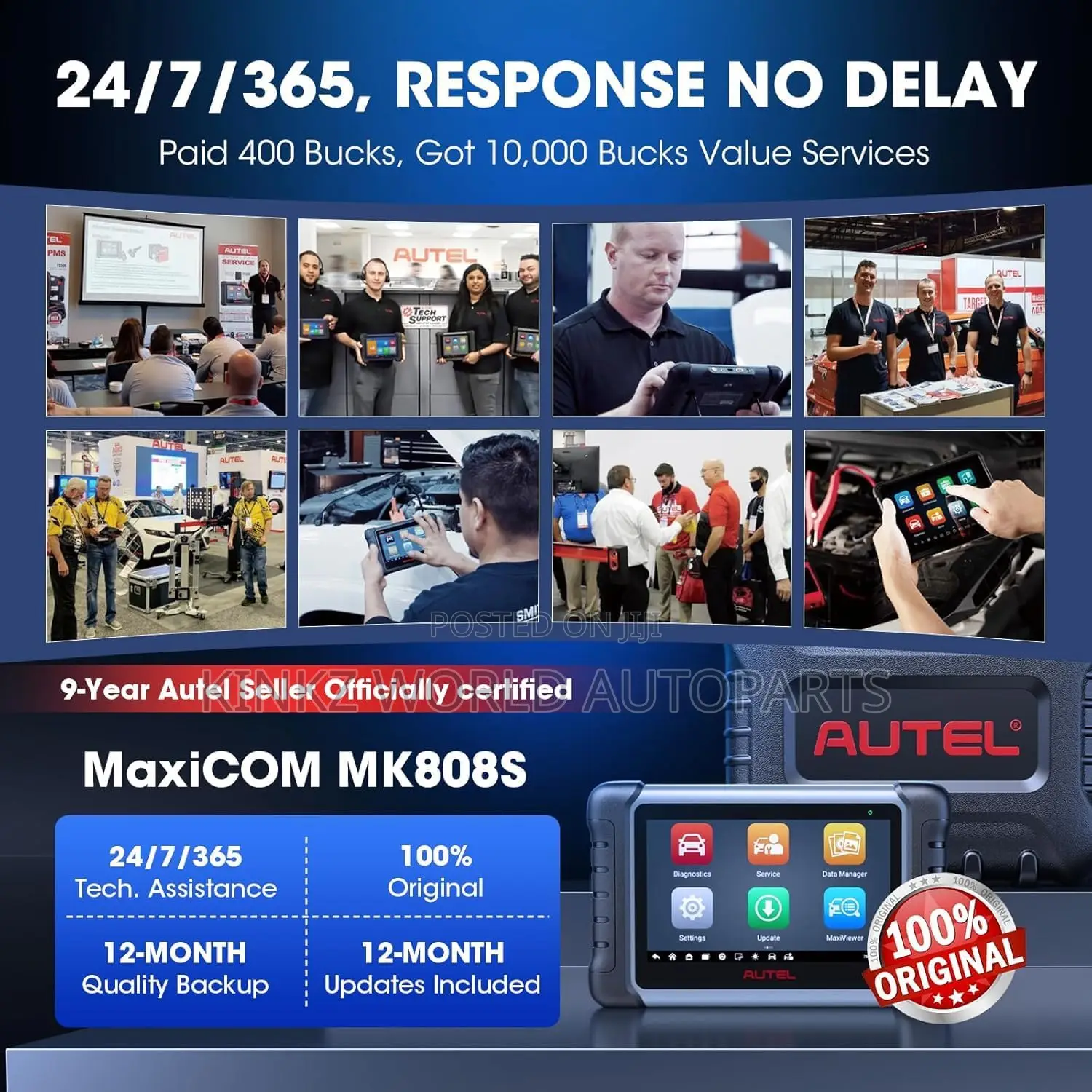 Autel Maxicom Mk808s Pro Bidirectional Car Diagnostic Tool