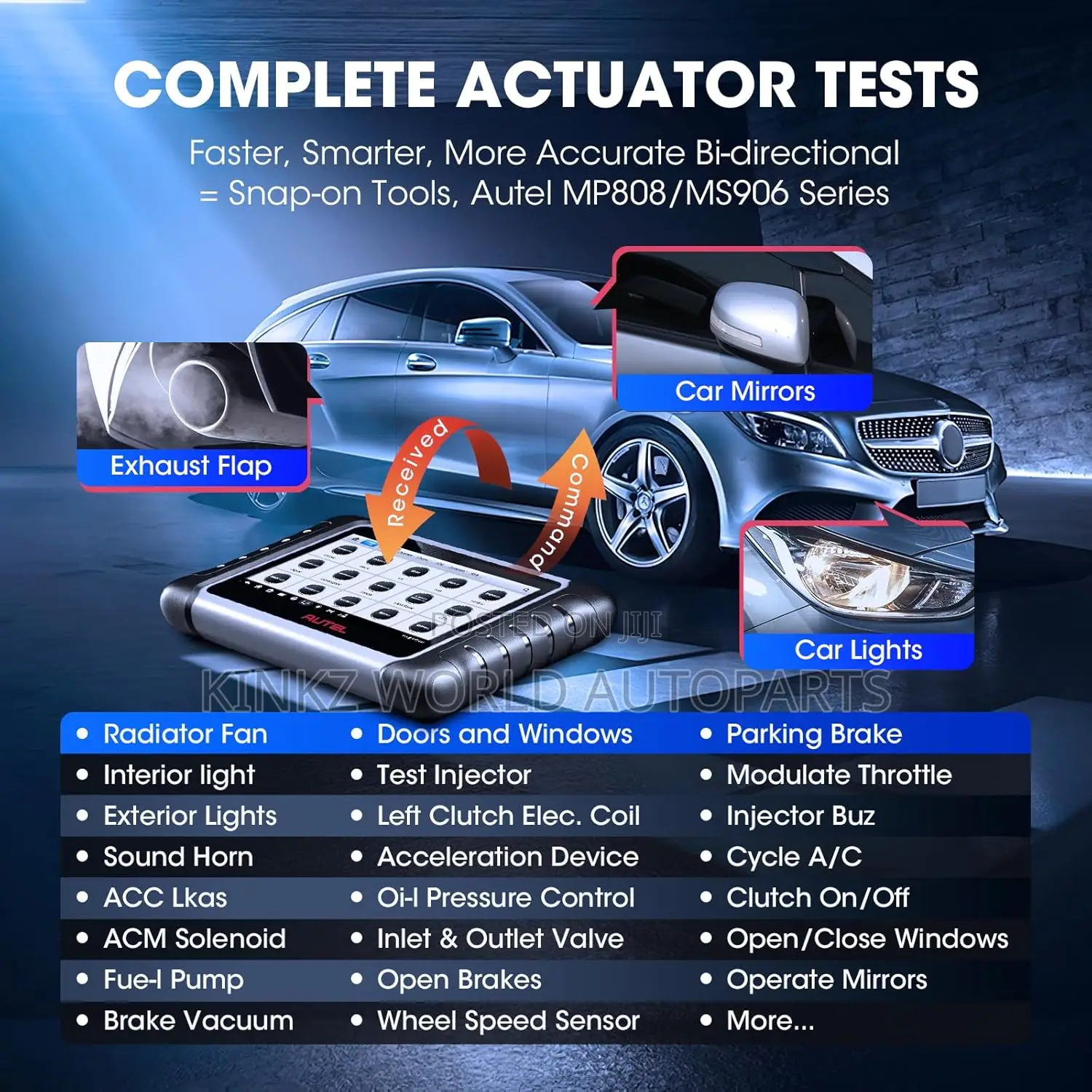 Autel Maxicom Mk808s Pro Bidirectional Car Diagnostic Tool
