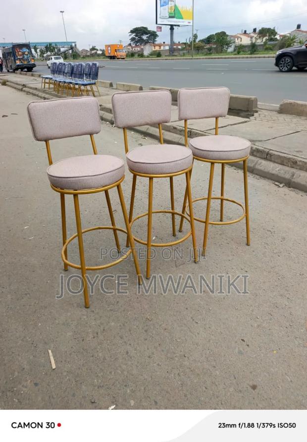 Kitchen Stools or Counter Stools, Baige and Gold