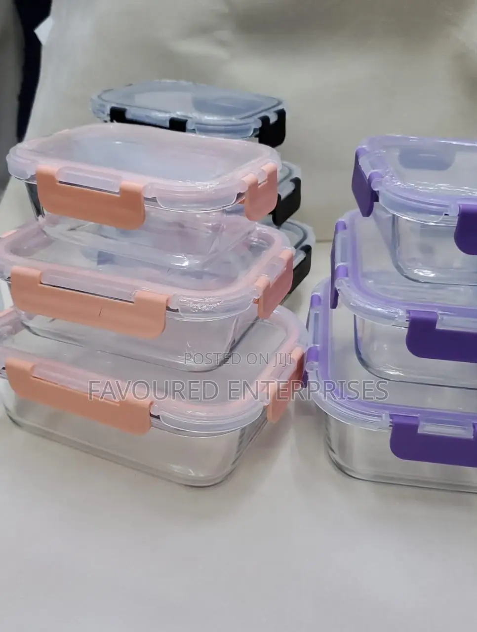 3 In1 Snack Storage Box Set Transparent Top Lid Material: