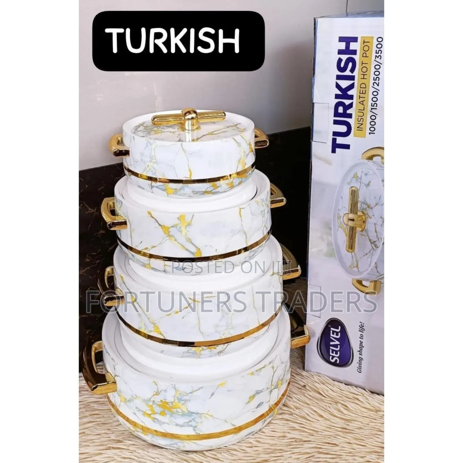 Hotpot 4 Set Turkish,Colour White