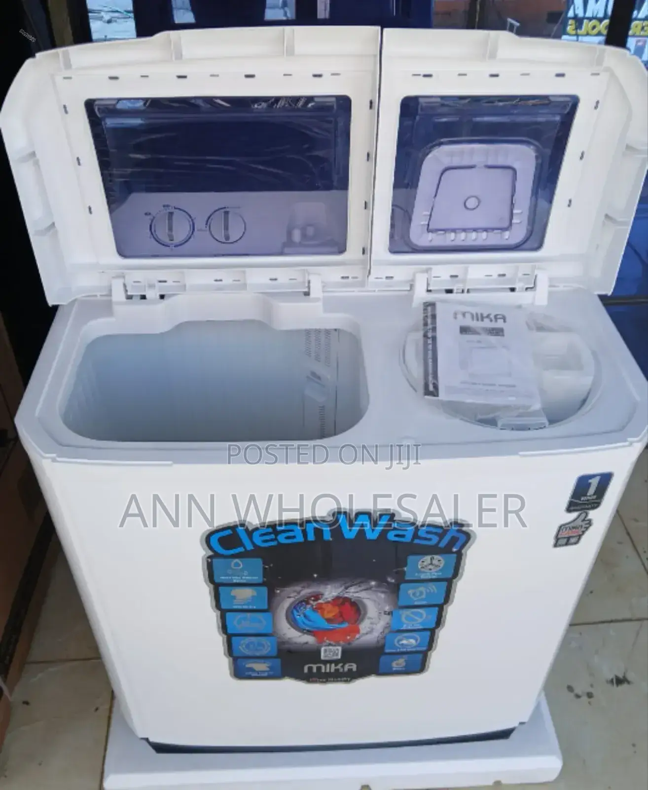 -Mika- 10kg- Twin- Tub- Washing -Machine