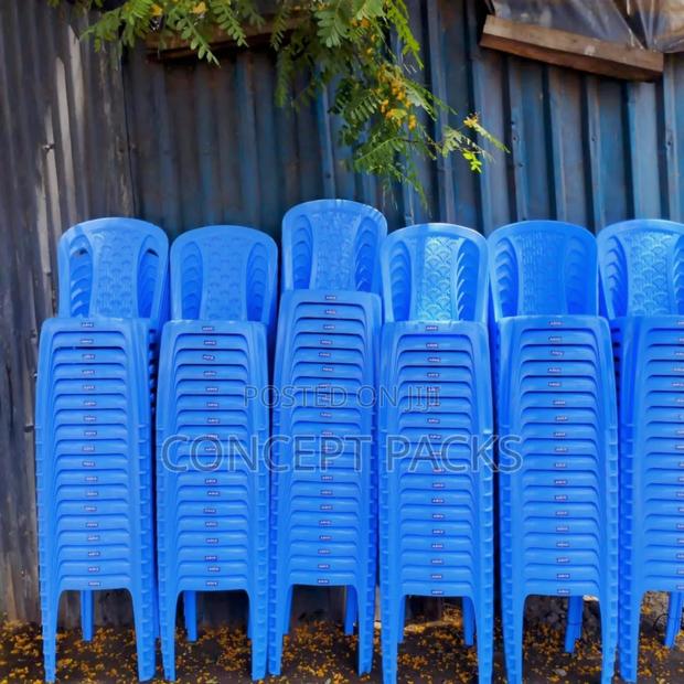 Adix Armless Chairs Blue. - main view