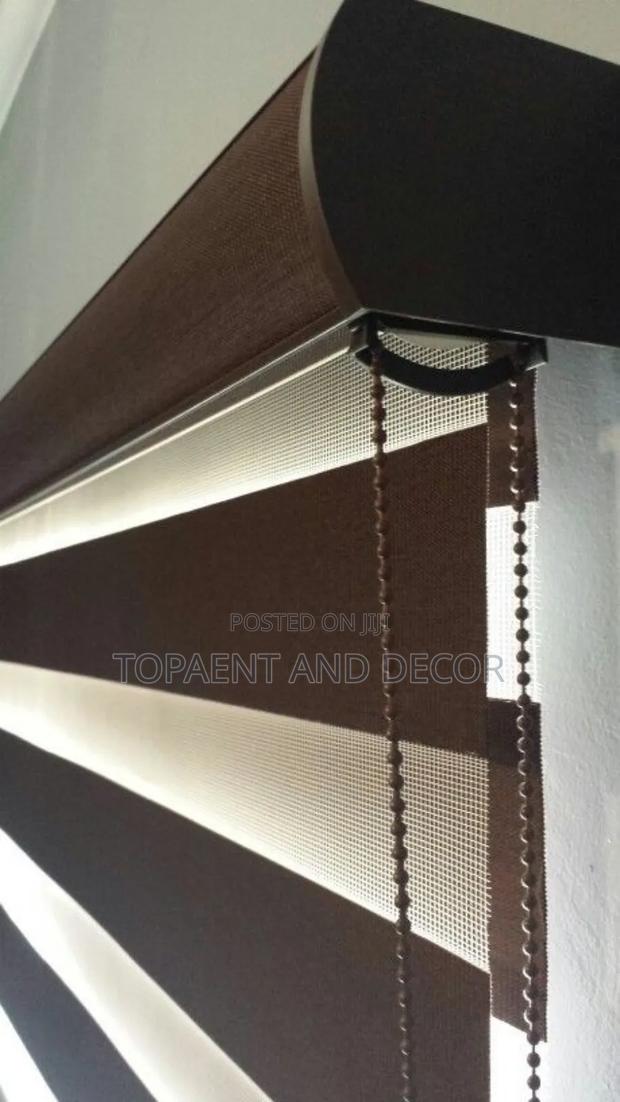 Chocolate Colour Horizontal Office Window Blinds - main view