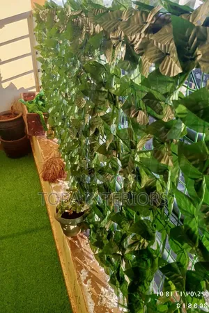 Balcony Privacy Cover Fake Green Artificial Mesh Leaf Fence