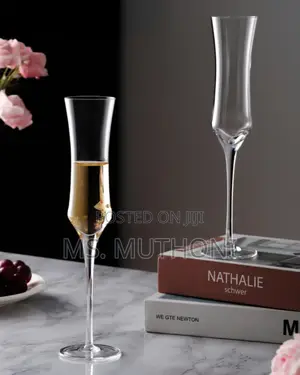 Elegant Crystal Champagne Glass Flutes