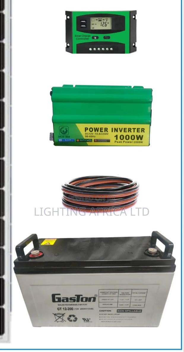 450w Home Solar Kit + 200ah Gaston Heavy Duty Battery Gel - thumbnail 4