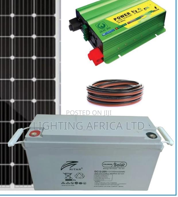 500w Home Solar Kit Complete With 200ah Ritar Heavy Duty - thumbnail 3