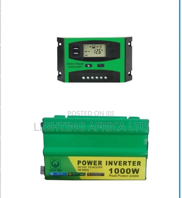 450w Solar + 200ah Battery + 40a Controller+1000w Inverter - 20m Cable - thumbnail 2