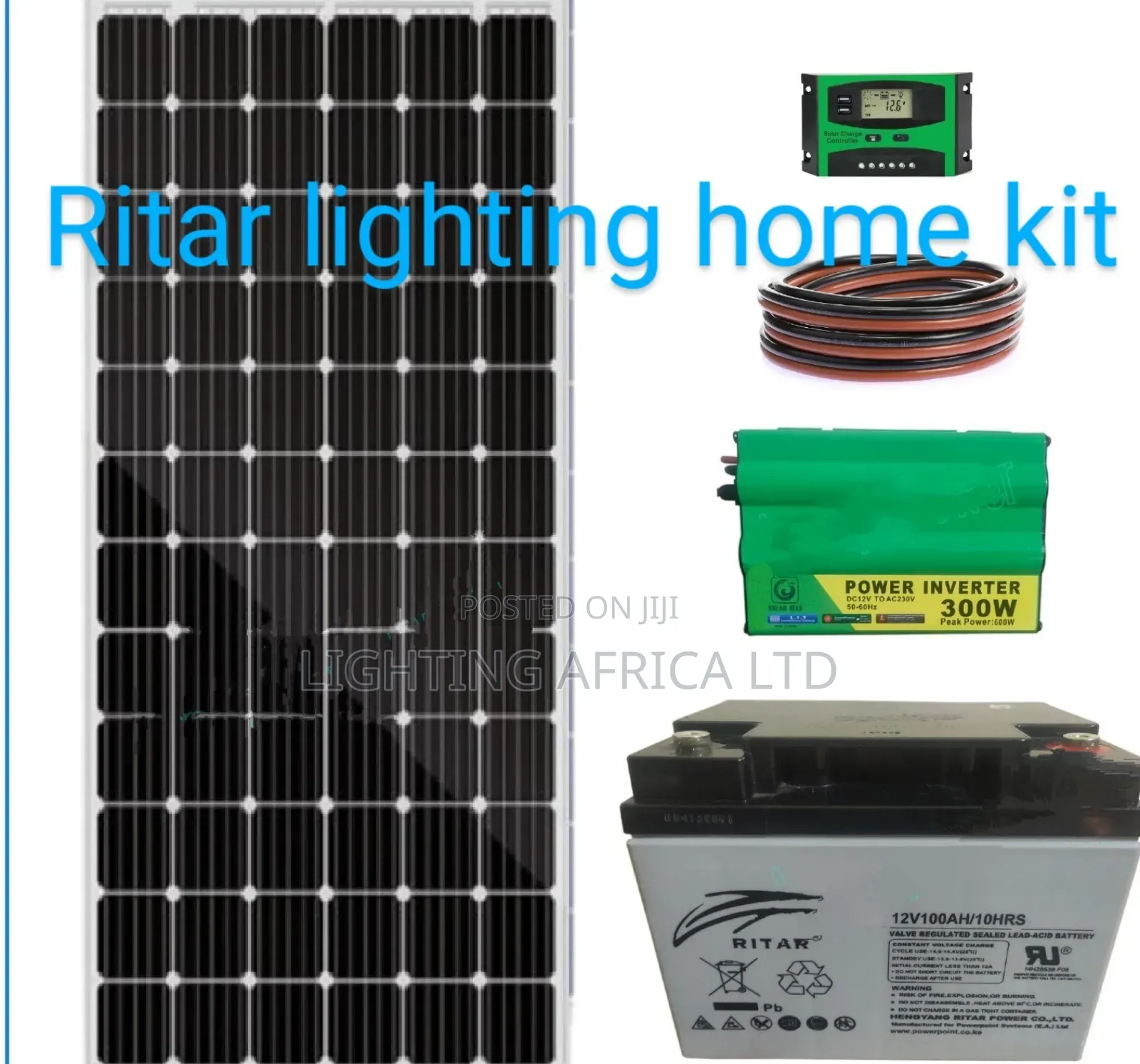 100w Home Solar Kit Complete