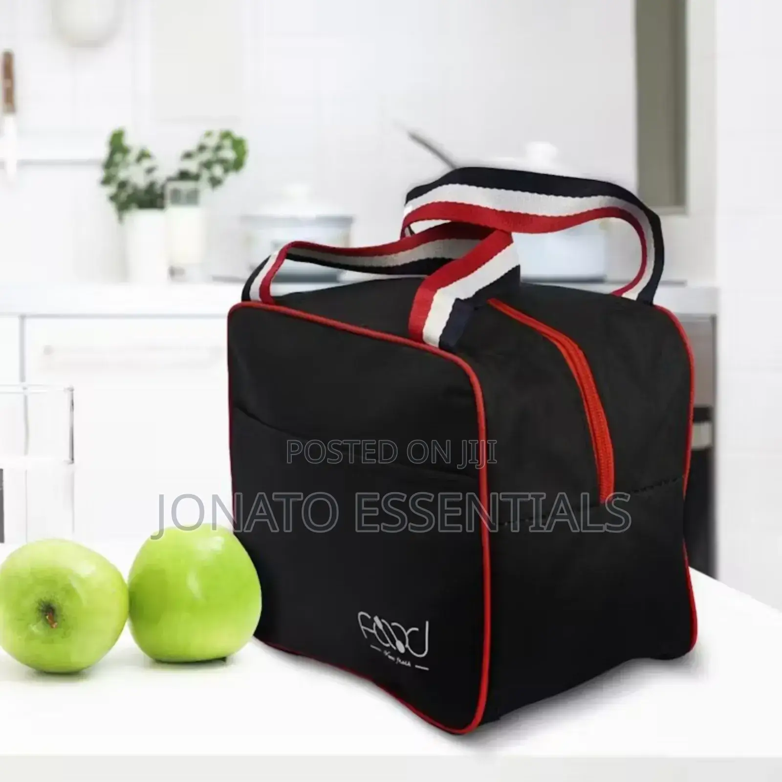 6l Insulated Square Lunch Bag With Carry Handles