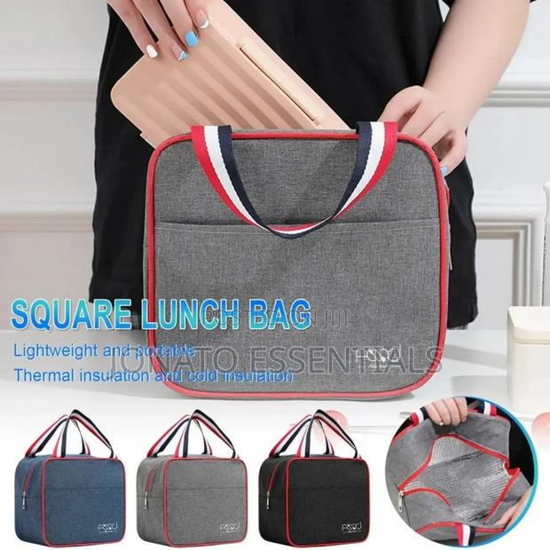 6l Insulated Square Lunch Bag With Carry Handles - main view