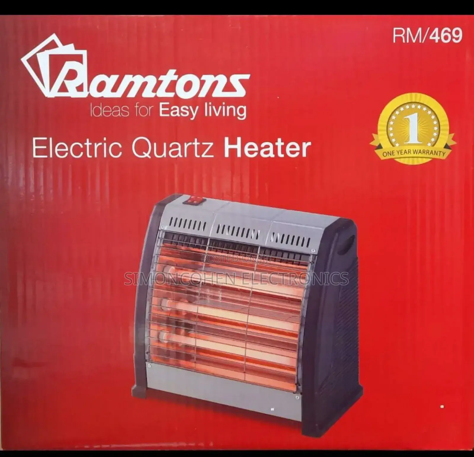 Ramtons Quartz Heater Rm469