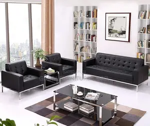Sofas: 5-Seater Steel Foot Sofa Series Office Furniture