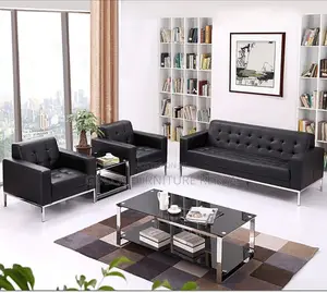 Sofas: 5-Seater Steel Foot Sofa Series Office Furniture