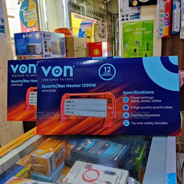 Von Quartz Heater 1200w - main view