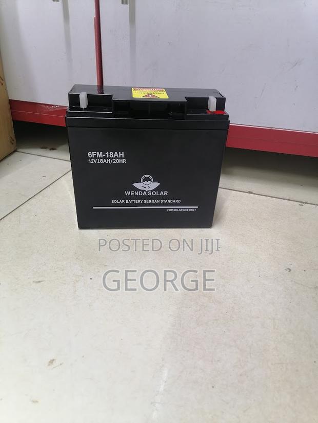 New Ups 12v 18ah Solar Battery Black - main view