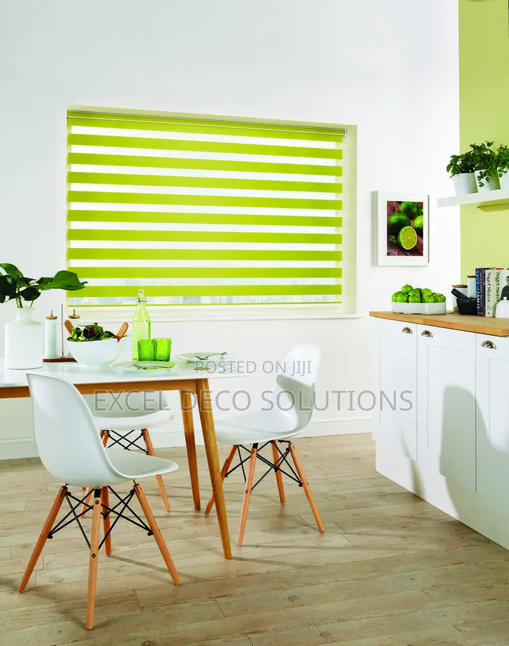“Sleek Stripes. Smart Living.”With Horizontal Zebra Blinds