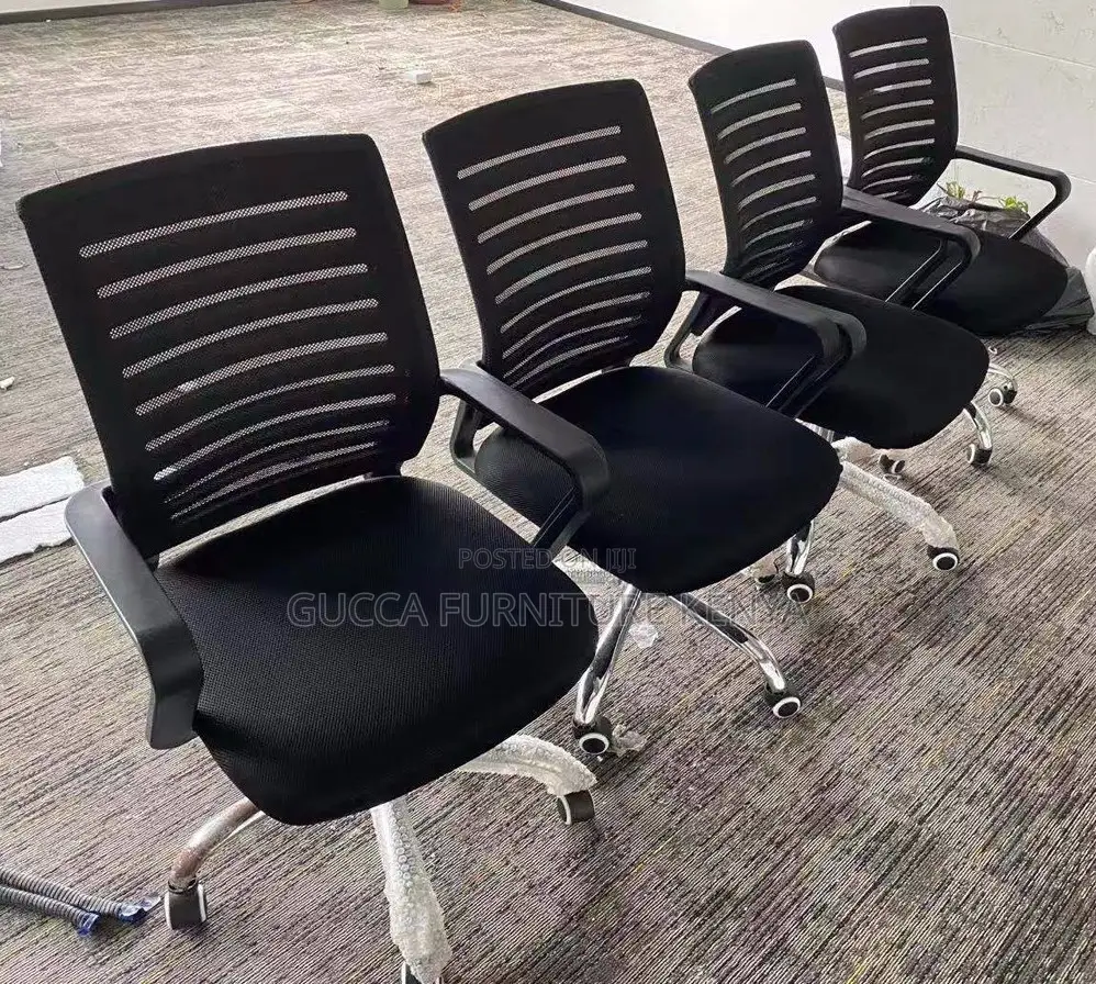Office Chair: Modern Strong Mesh Chair Without Headrest