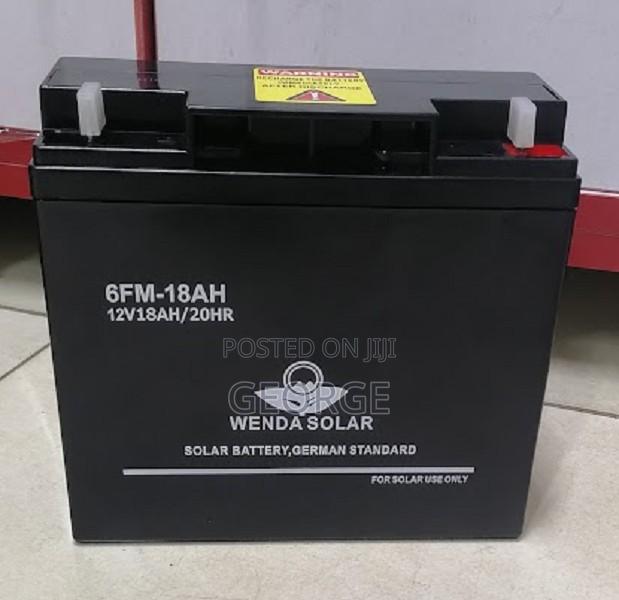 Quality 6fm18 6-Fm-18 12v 18ah Wenda Solar Battery