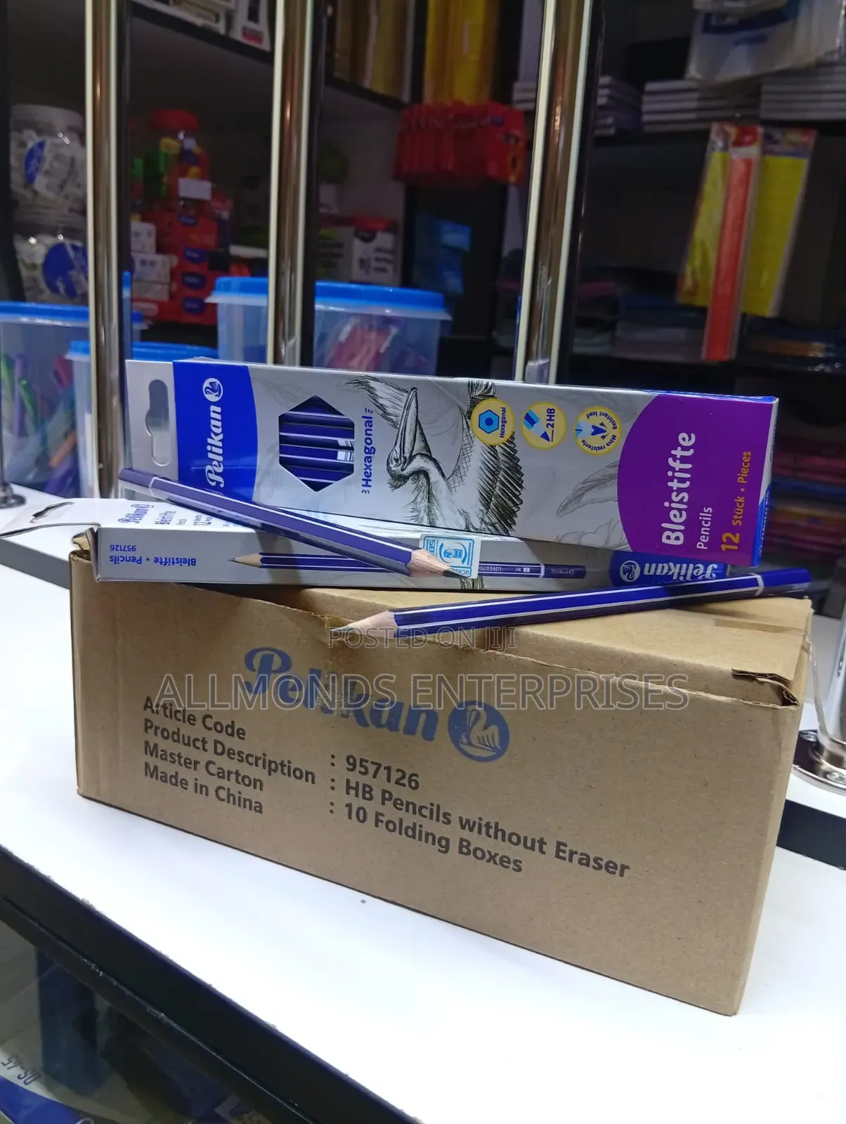 A Carton of Pelikan Hb Pencil- 10 Packets of 12pcs Each