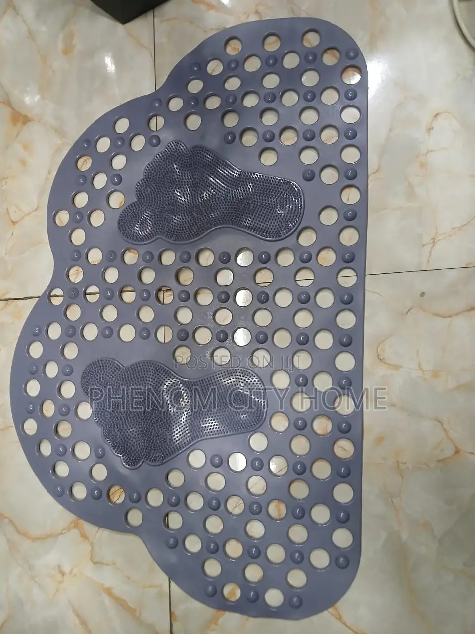 Dark Purple Elegant Antislip Bathroom Mats