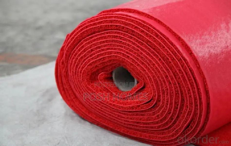 Anti Slip Red Spaghetti Carpets