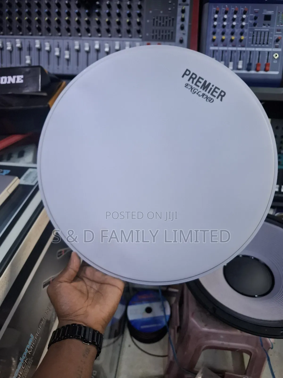Premier White Snare Skin