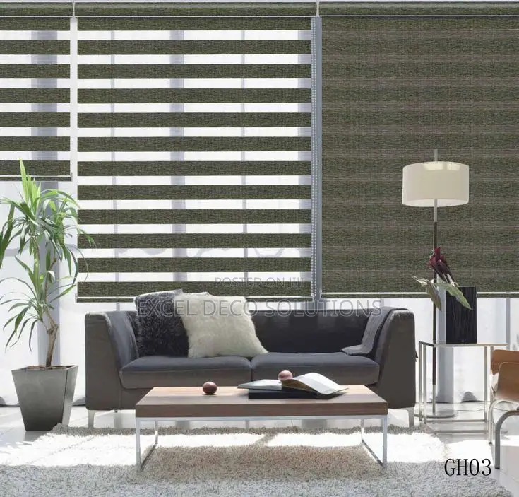 “Elegance on Track!”With the Horizontal Zebra Blinds