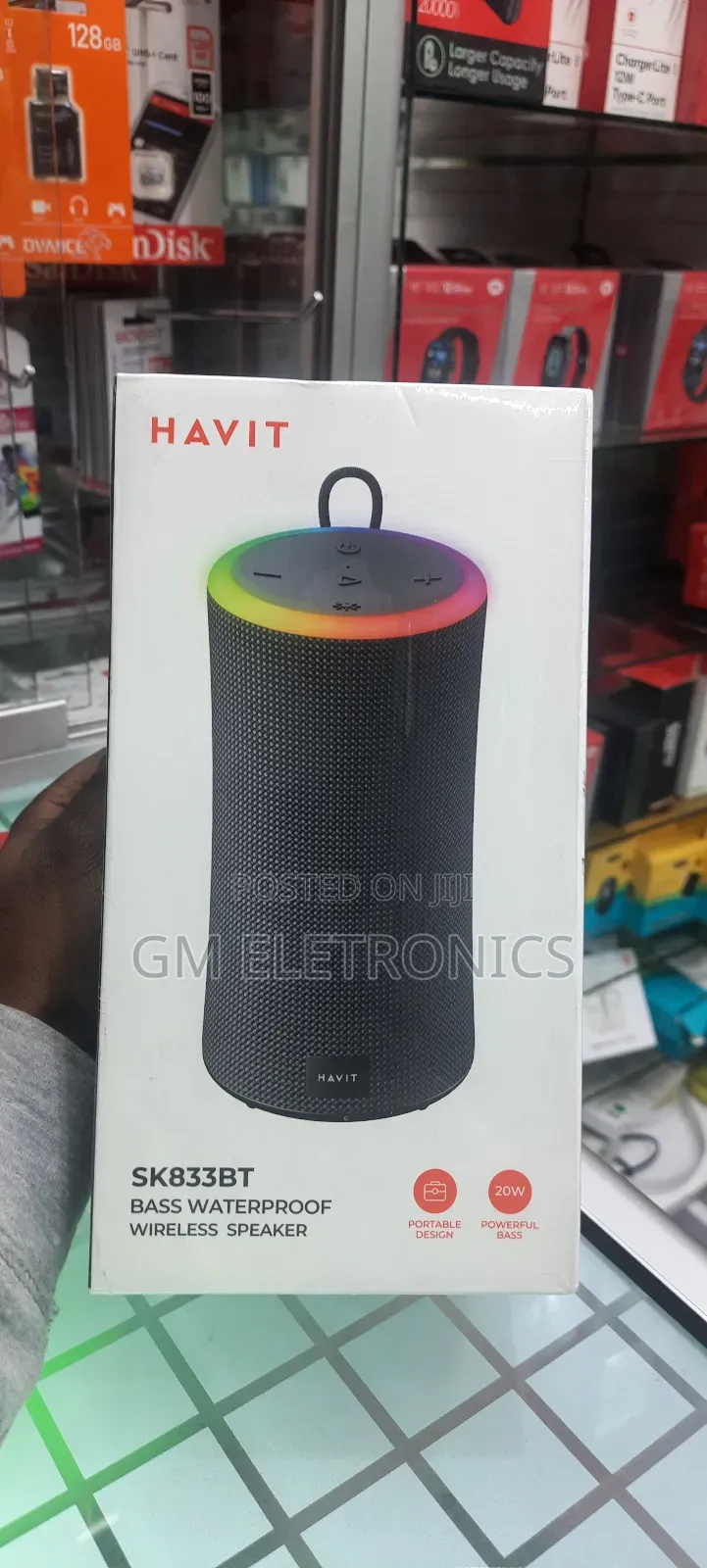 Havit Sk833bt Portable Bass Waterproof Wireless Speaker.