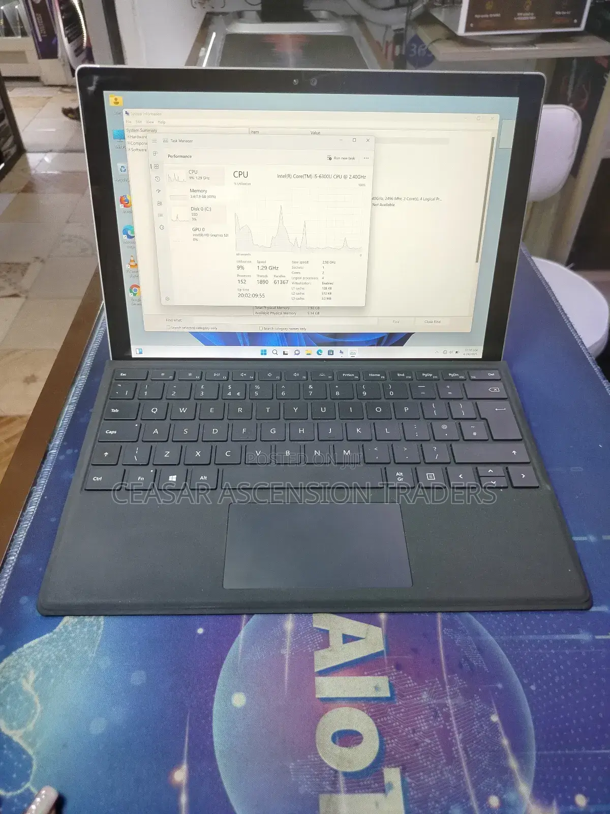 Laptop Microsoft Surface Pro 4 8GB Intel Core I5 SSD 256GB