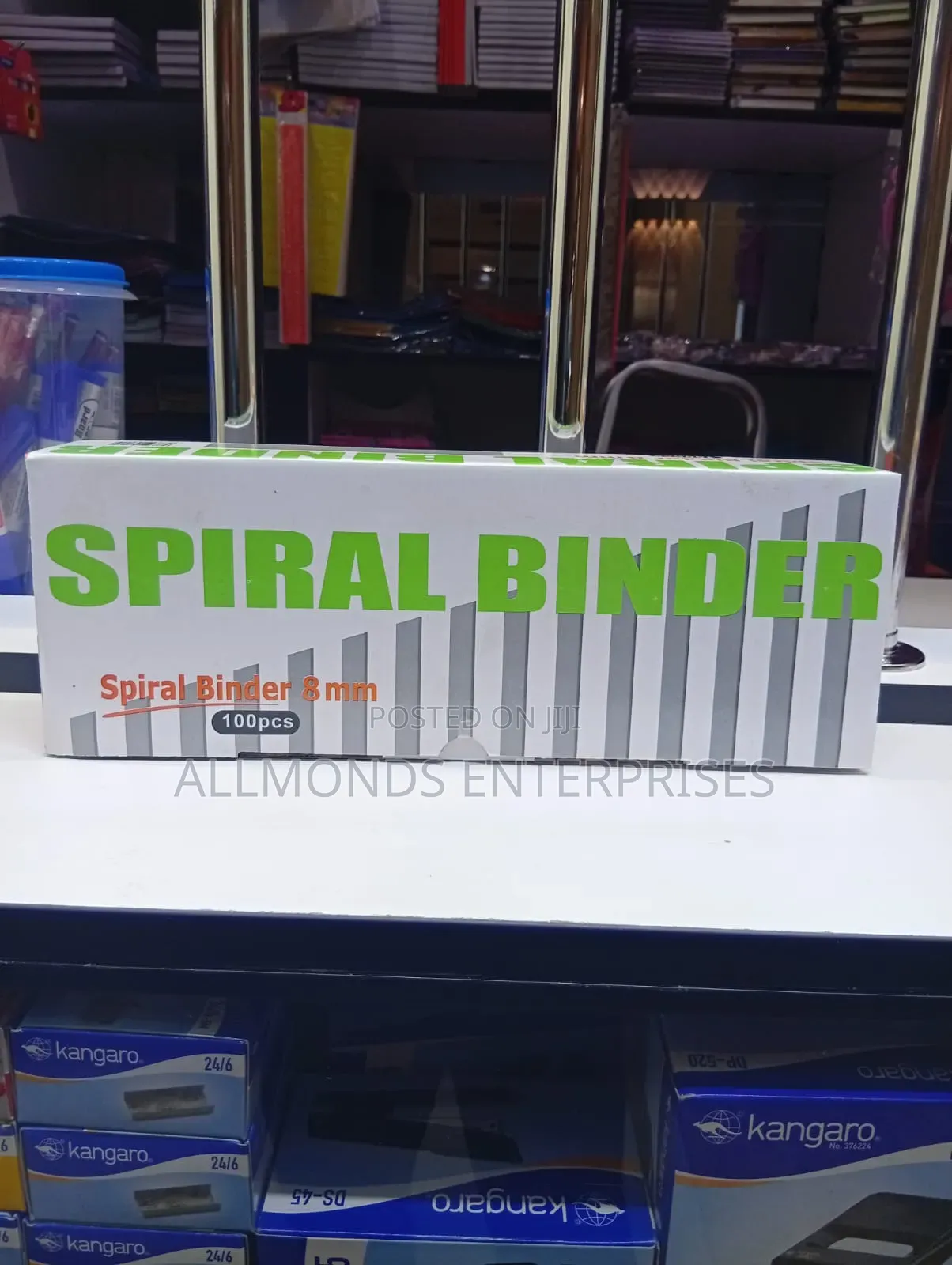 A Packet of 100 Pieces Spiral Binder 6mm