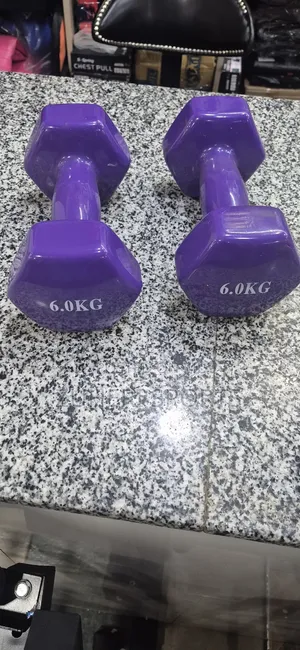 6kg Vinyl Dumbbells Pair for Aerobic Exercises