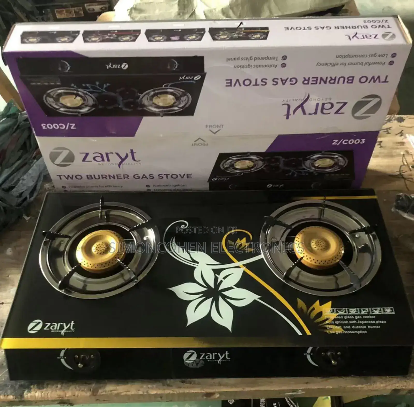 Zaryt Glass Burner Cooker