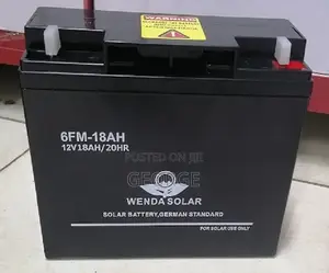 High Speed Ups 12v 18ah Solar Battery Black