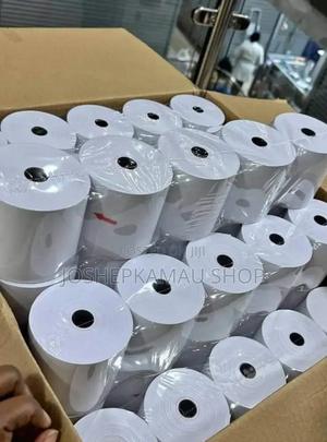 50pcs Thermal Paper Rolls White Rolls Receipt Printing - thumbnail 2