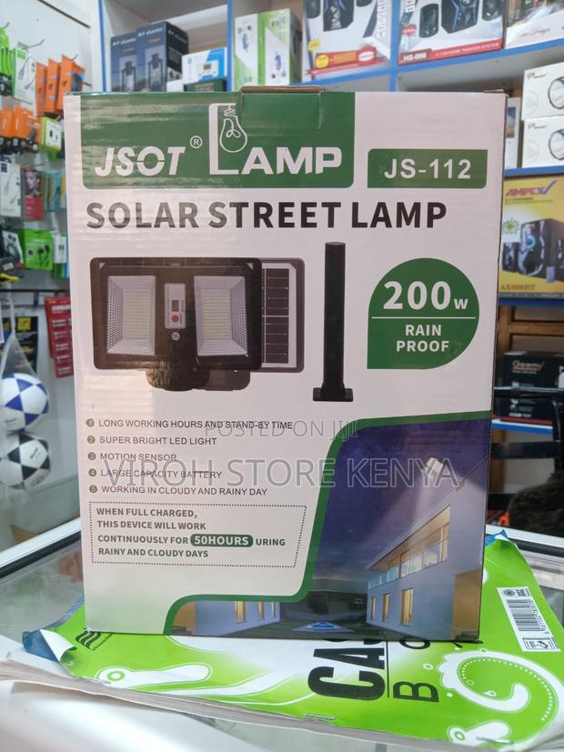Solar Streetlamp 200w Cclamp With Motion Sensor - main view