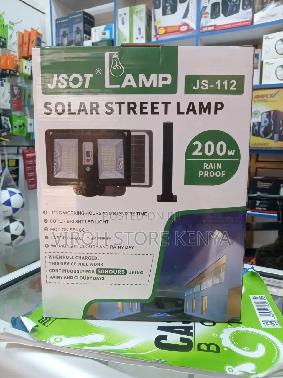 Solar Streetlamp 200w Cclamp With Motion Sensor