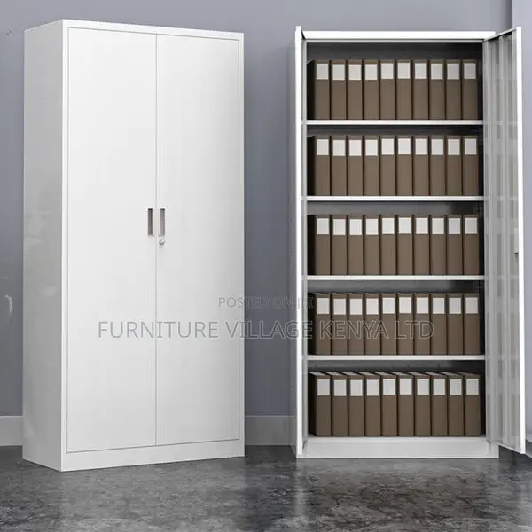 Office Cabinet: Water-Resistant Dual-Door Storage Cabinet