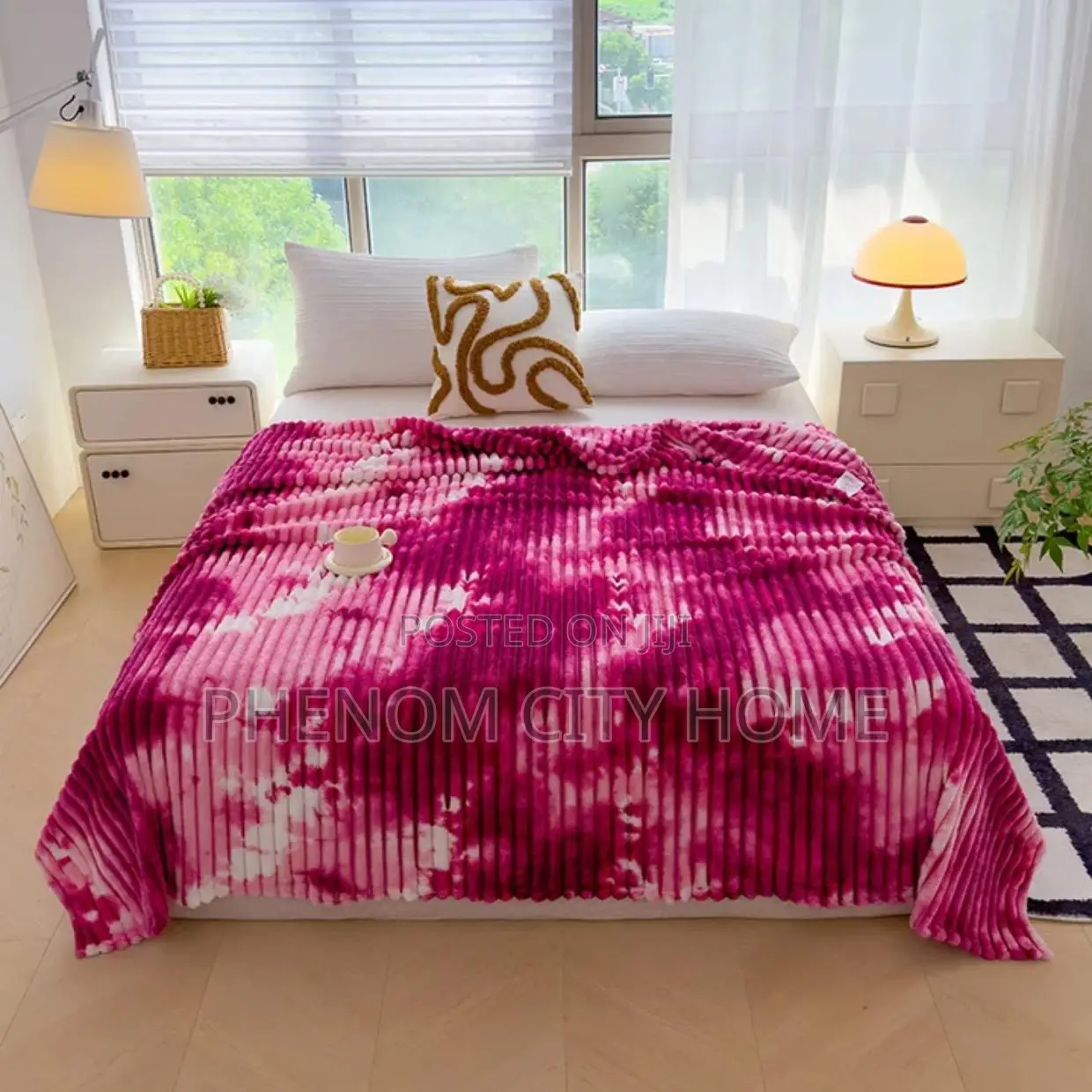 Soft Warm Maroon Velvet Fleece Blanket