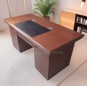 Office Table:140cm Office Meeting Desk With Wood Drawers