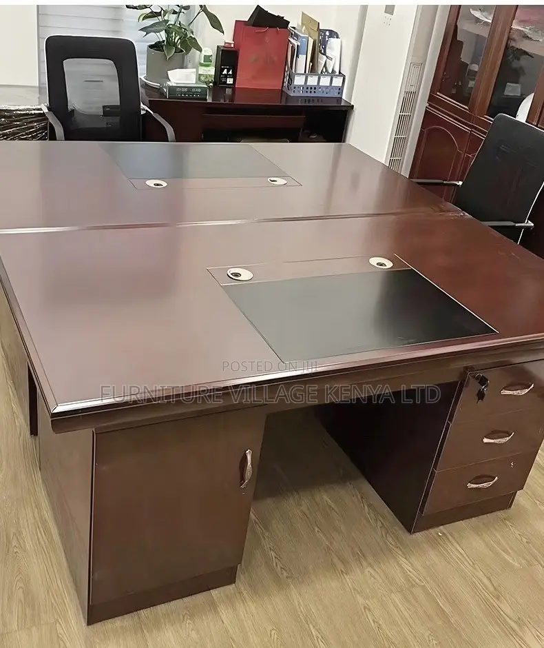 Office Tables:1400mm Solid Wood Executive Desk, Modern Look