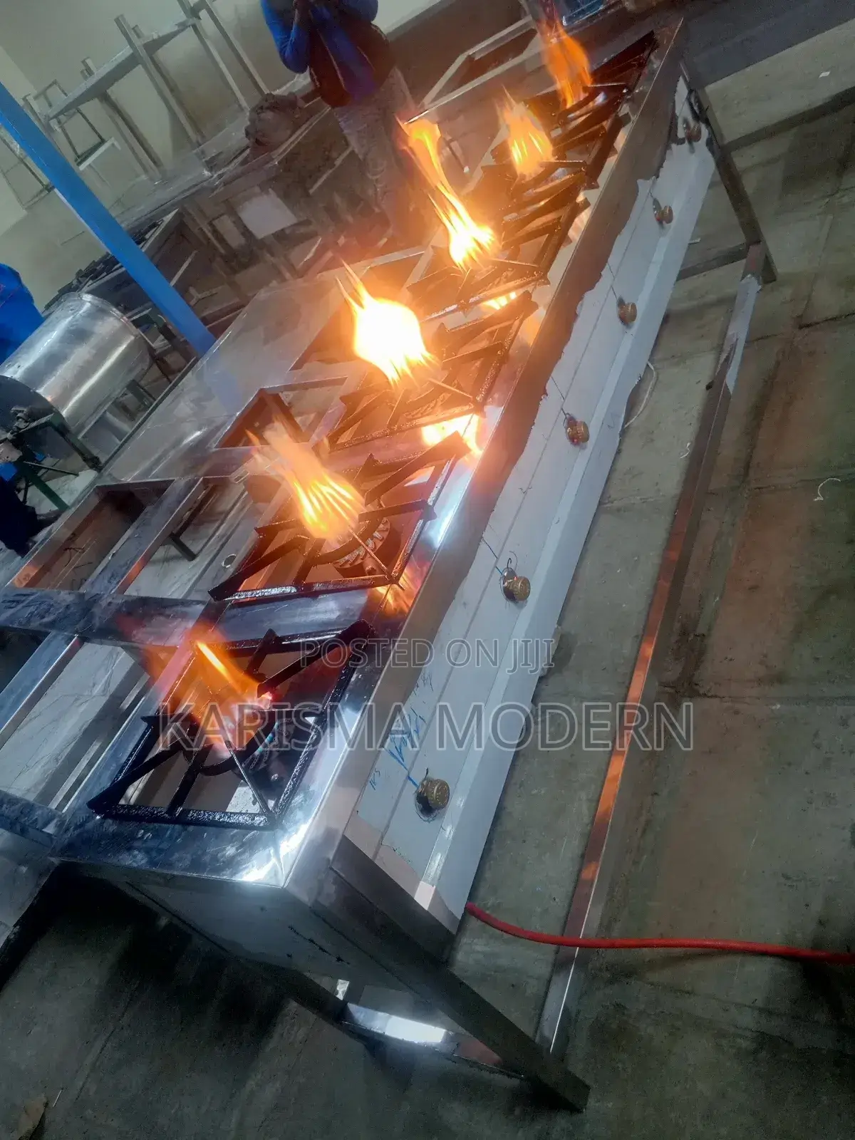 Six Burner Gas Cooker Available Stainless Steel