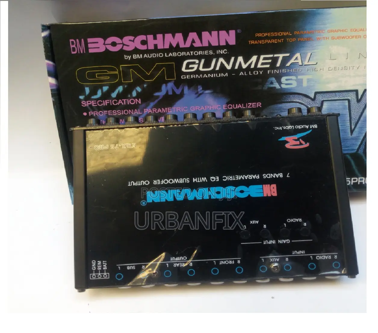 Boschmann 7 Band Parametric Equalizer With Subwoofer Out