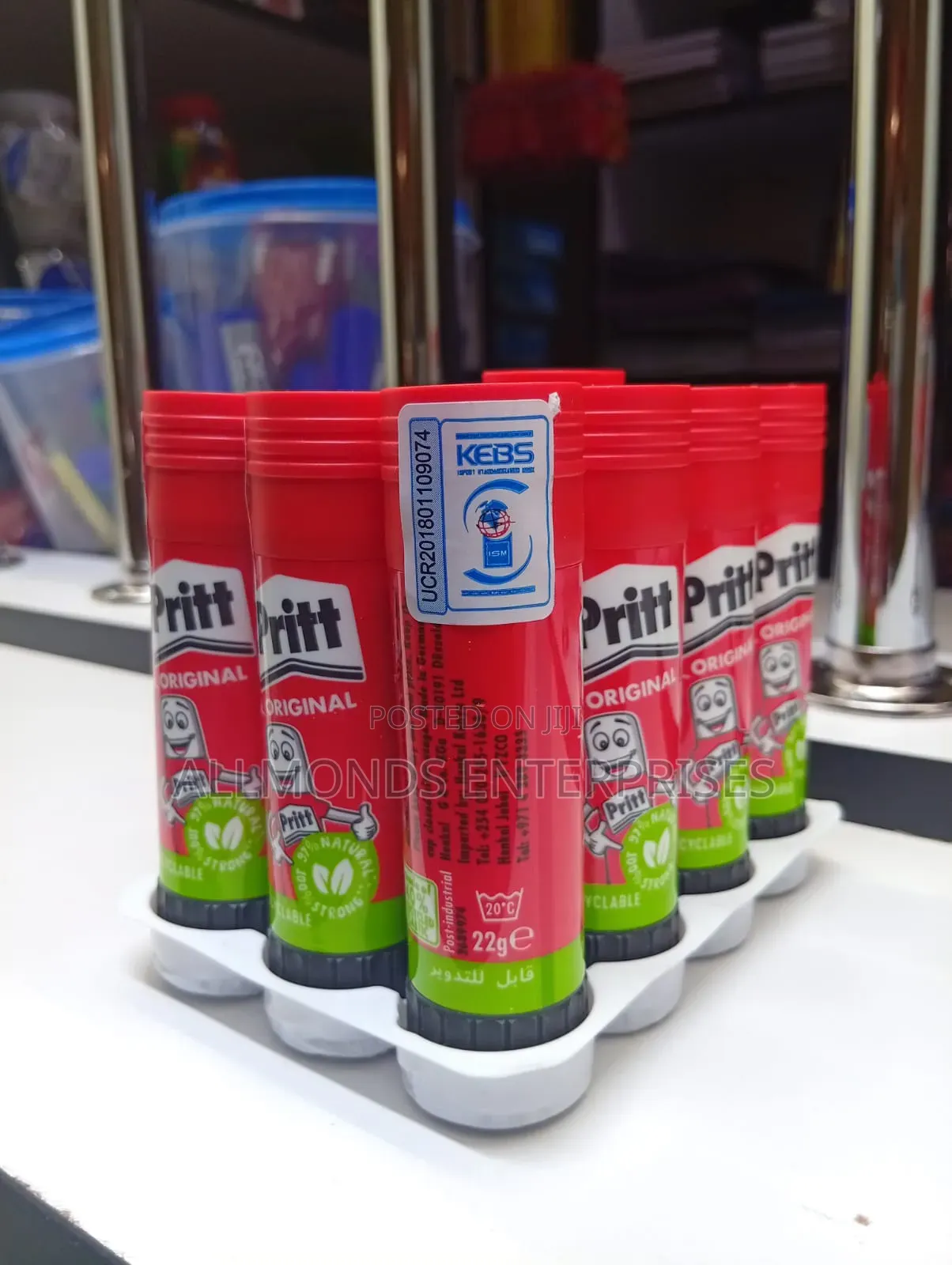 A Packet of 22grams Pritt Glue Stick- 10 Pieces