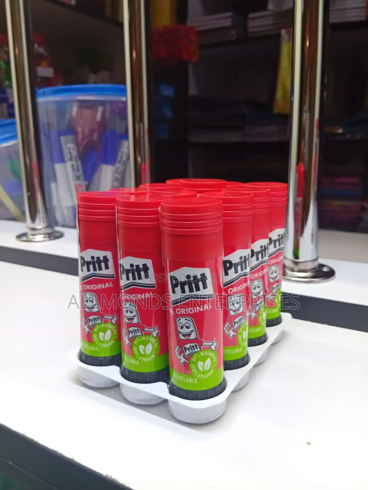 A Packet of 22grams Pritt Glue Stick- 10 Pieces
